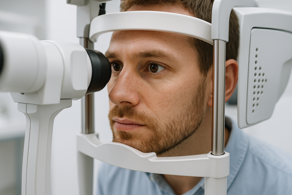 Преглед преди LASIK с апаратура за оценка на роговицата